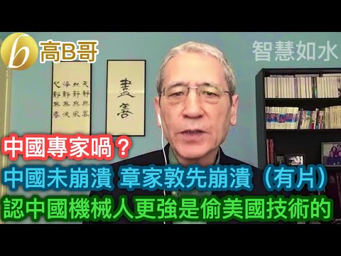 中國專家喎？ 中國未崩潰 章家敦先崩潰（有片） 認中國機械人更強是偷美國技術的［智慧如水 – 高B哥 GBG］