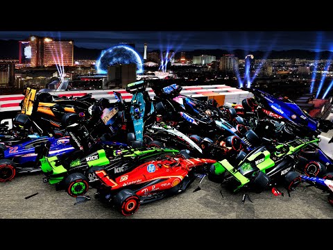 SURVIVE the NO GRIP Mod, Formula NASCAR & HARDCORE DAMAGE Mod F1 2024 Las Vegas