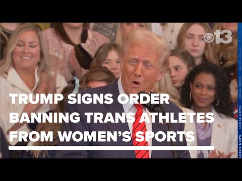 President Donald Trump signs No Men in Women's Sports Executive Order