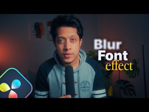 How To Make Cool Blurry Text In DaVinci Resolve!