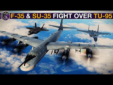 F-35 Interception Of Russian Tu-95 & Su-35 Goes Hot Over Alaska | DCS