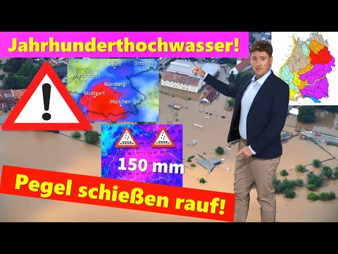 ACHTUNG akute Lebensgefahr: Die Pegel steigen schnell! Morgen schwere Gewitter, neuer Starkregen!