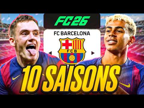 Ich habe den FC BARCELONA für 10 SAISONS übernommen! 🏆🚀