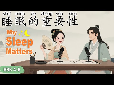 HSK 4–6｜Why Sleep Matters｜Learn Chinese While Improving Your Sleep #learnchinese