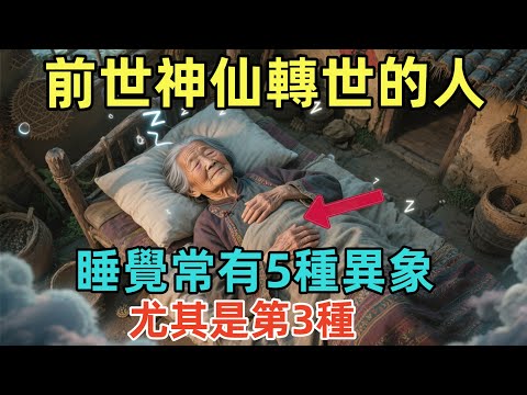 前世神仙轉世的人，睡覺常有5種異象！尤其是第3種，老天在給妳提示！