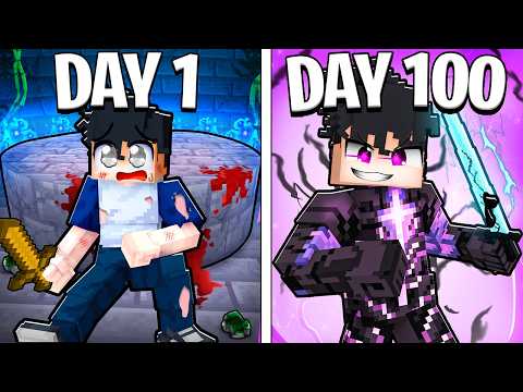 I Survived 100 Days in SOLO LEVELING Minecraft