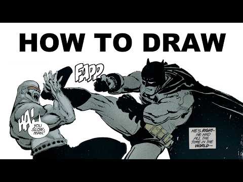 How to Draw a Fight Sequence like Frank Miller, the MASTER