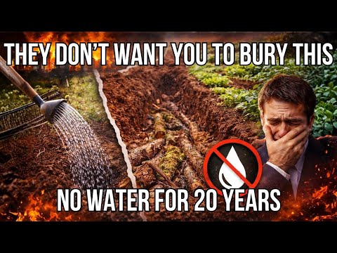 Bury Wood in Your Soil — The Forbidden Method That Ends Watering