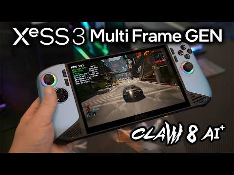 XESS 3 Multi Frame Gen On MSI Claw 8 Ai Is INSANE!