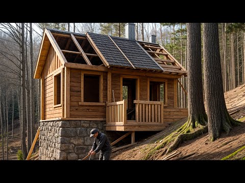 Man Builds Survival House in the Forest in 60 Days