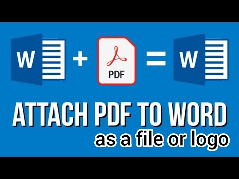 Solution to insert PDF file showing as ICON in Word |Insert PDF files into Word document