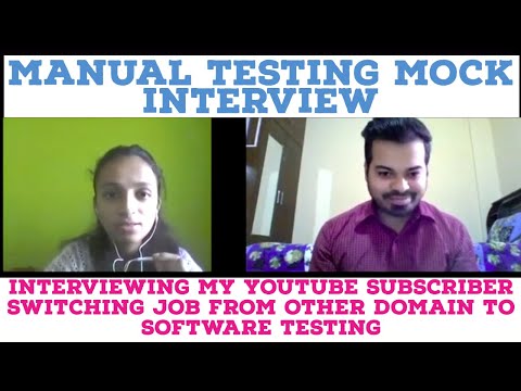 Mock Interview Skill-Manual Testing | Switching Career to Software Testing from other Non Tech Jobs