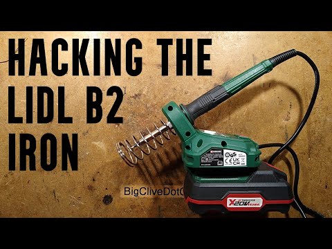 LIDL (Parkside) B2 soldering iron hack and schematic