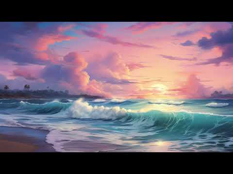 Cotton candy skies beach TV art | screensaver for Samsung Frame TV | wallpaper TV art | sunset views