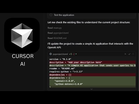 AI Engineering Day 1: Set up Cursor AI on Windows and make an API call to OpenAI's GPT