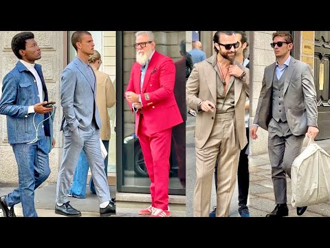 Fall 2025 🍁Real Men’s Street Style from Milan 🇮🇹Luxury Men’s Fashion & Elegant Guys #mfw2025 