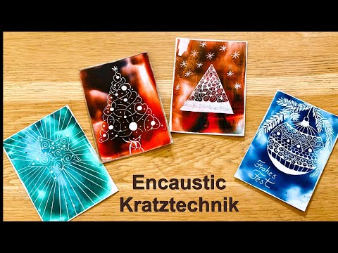 Encaustic scratch technique / Ruth von G