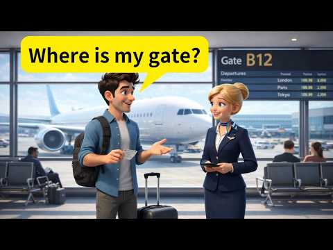 At the Airport βοΈ | Slow English Conversation for Beginners
