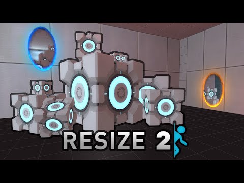 Portal 2 but You Can Resize Cubes