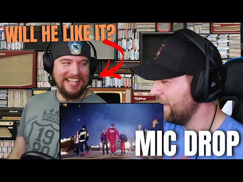 My Metalhead Friend Seeing BTS for the First Time | MIC DROP REACTION