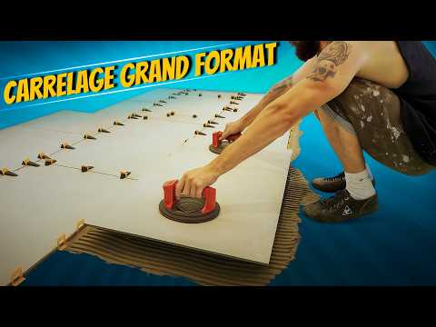 Le début de la souffrance pose carrelage grand format 60 x 120 !!! #110