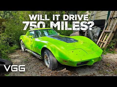 Will This Corvette RUN AND DRIVE 750 Miles? Forgotten For 20 Years! Roadworthy Rescue?