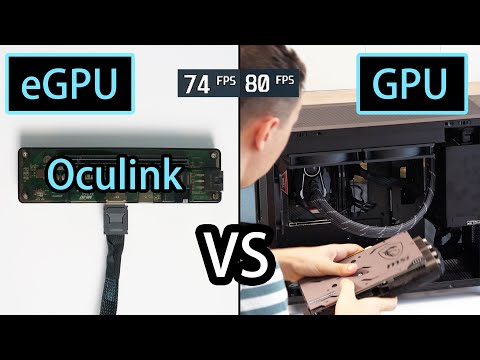 How much performance do we lose by connecting an eGPU with a Oculink port? RTX 4090