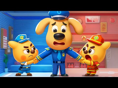 Cardboard World | Learn Occupations | Fun Adventure | Kids Cartoon | Sheriff Labrador