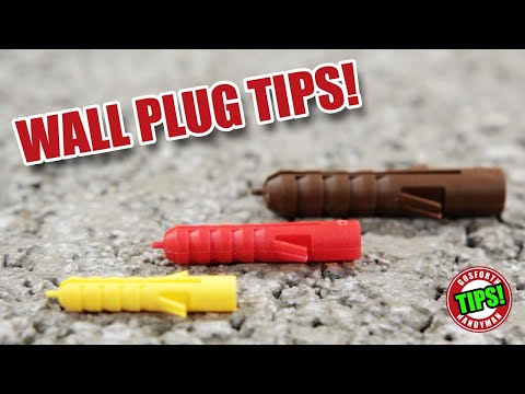 Some Simple DIY Tips for Wall Plugs / Anchors!