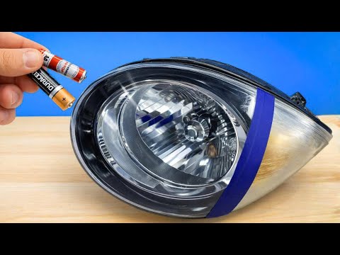 Never Buy a New Headlight Again! Use an Old Battery and Watch What Happens Next ๐