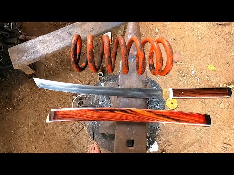 dari per gulungan spiral!! membuat pedang Tanto shirasaya natural super tajam