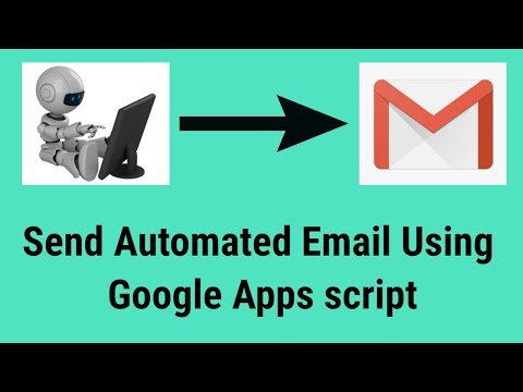 How to Send Automated Email using google apps script