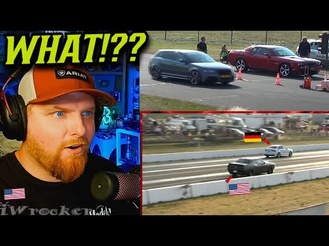 American Reacts to European VS American Cars Drag Racing 🏁