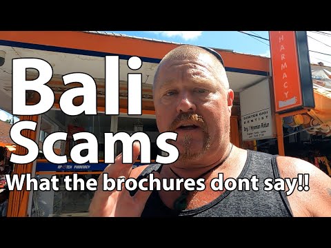 Bali Scams what the brochures dont say
