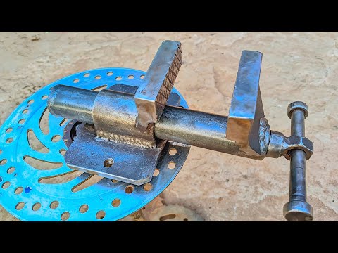 Only a few people know how to make a strong iron vise | DIY metal vise
