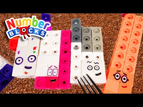 Numberblocks High Teens are Hiding under Seeds! Let's Find, Build, and Order the Numbers!