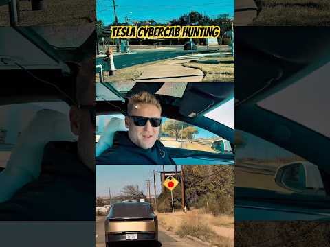 I went Telsa Cybercab hunting in Austin! Watch the full video! #robotaxi #cybercab