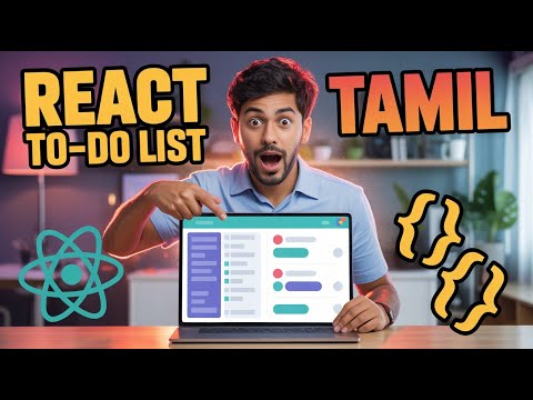 React Js To-do List Tamil | todo list react Tamil | #tamilcoding #reactprojects #reactjs