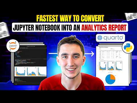 Fastest way to Convert Jupyter Notebooks into Analytics Reports! (using Quarto)