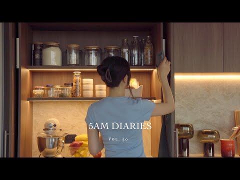 5AM Diaries | First Morning In Our New Home 🏠☁️ | Chinese-style scallion pancakes 🍃