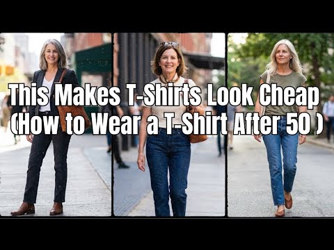This Makes T-Shirts Look Cheap How to Wear a T-Shirt After 50