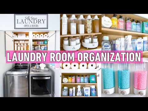 EXTREME LAUNDRY ROOM ORGANIZATION | DIY Budget Laundry Room Makeover with Temu
