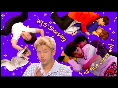 bts sleeping but it's somehow chaotic