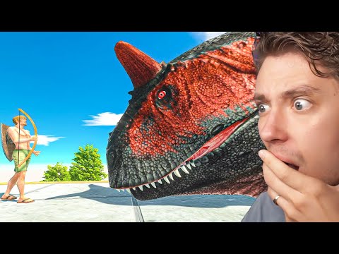 Reacting To ARCHER vs MASSIVE Dinosuars in arbs