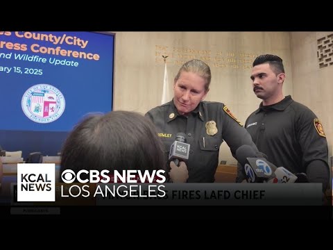 Mayor Karen Bass removes LAFD Chief Kristen Crowley
