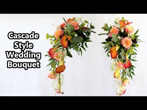 How To Make A Shower / Cascade Style Wedding Bouquet