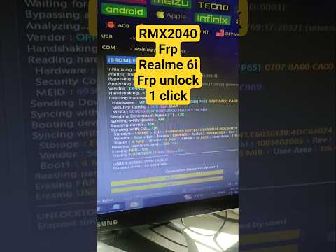 Realme 6i Frp unlock in unlock tool | Rmx2040 frp unlock only 1 click