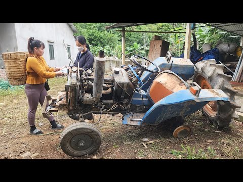 FULL VIDEO: Starting the MITSUBISHI tractor and the awakening of the tractor after 21 years.