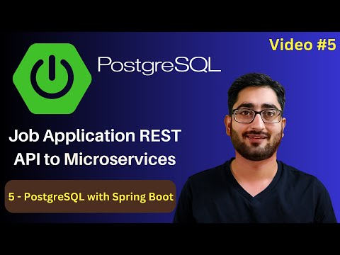 PostgreSQL with Spring Boot | Job App Project | Spring Boot REST API to Microservices | Video #5