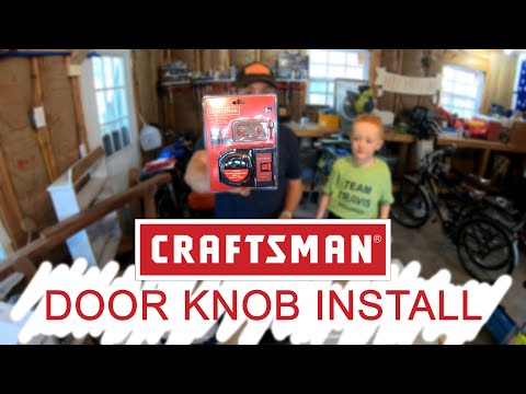 How to Install a Door Knob using a Craftsman Installation Kit